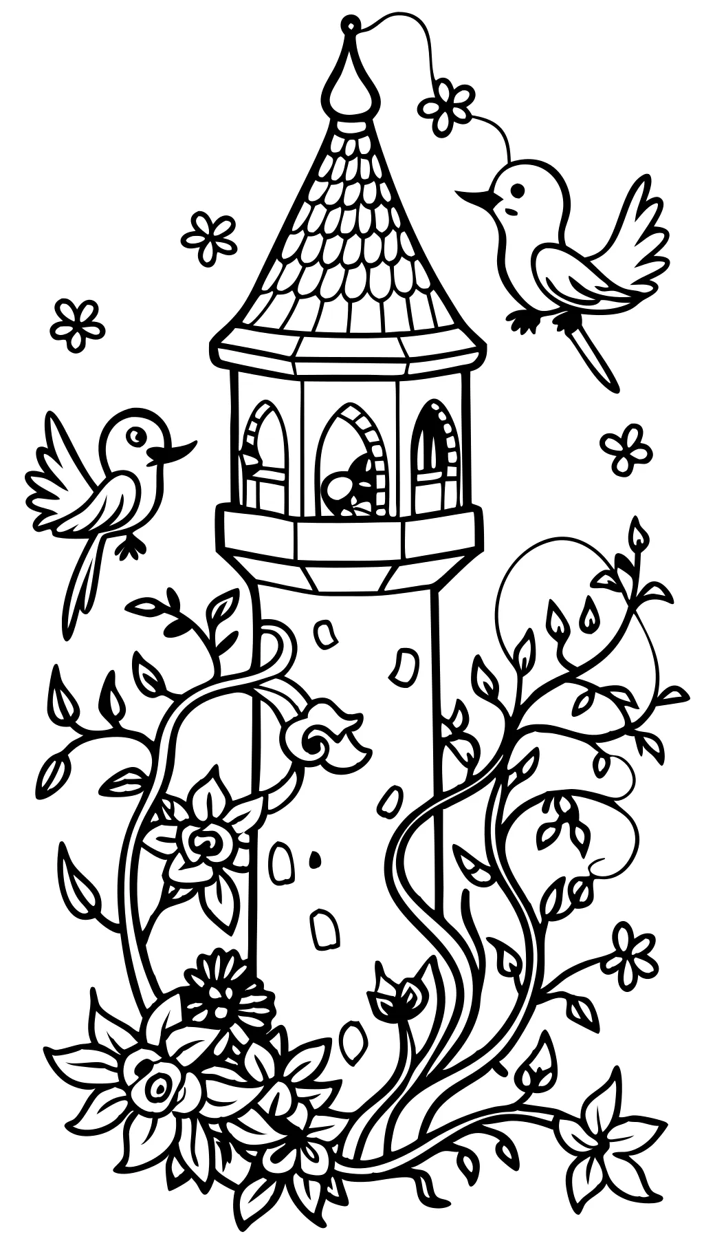 rupunzel coloring pages